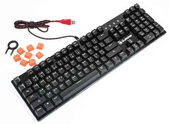 Клавиатура компьютерная проводная Bloody B820R USB Black Red SW черная Київ