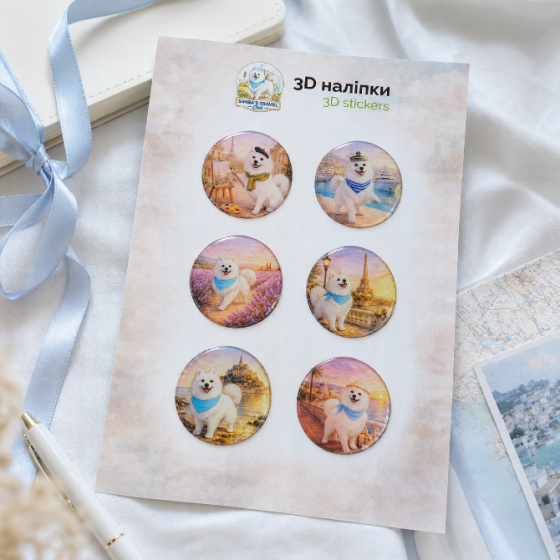 3D наліпки Франція та Монако для дітей Simba’s Travel Club, 6 шт, A5 Черкаси