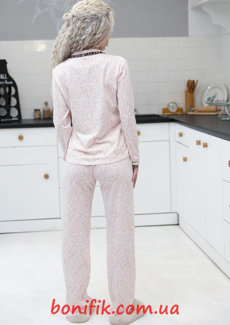 Женская пижама с рисунком "Pink Genius" (16126) (арт. 1595) Кривий Ріг - зображення 2