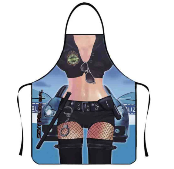Фартух із приколом Леді поліцейська 8063 71х54,5х0,2 см Київ - зображення 1