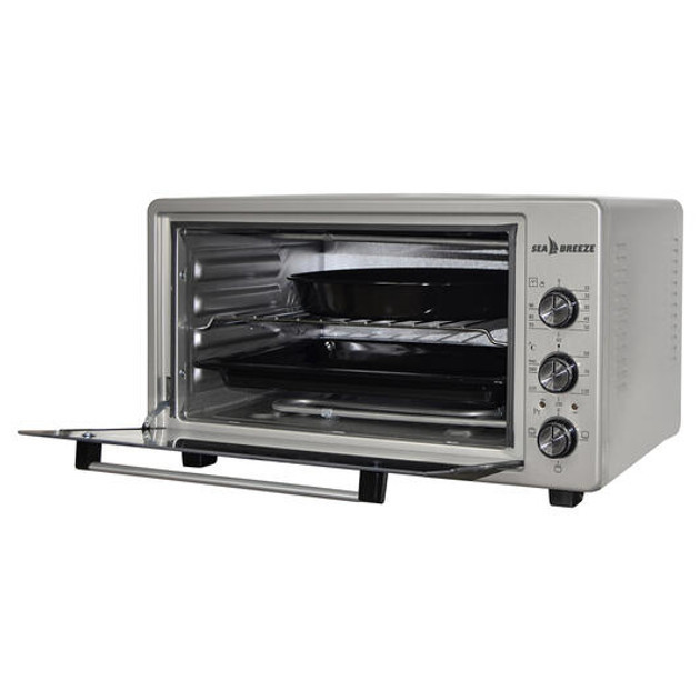 Электропечь Sea Breeze SB-0702 38 л серебристая Київ - зображення 4