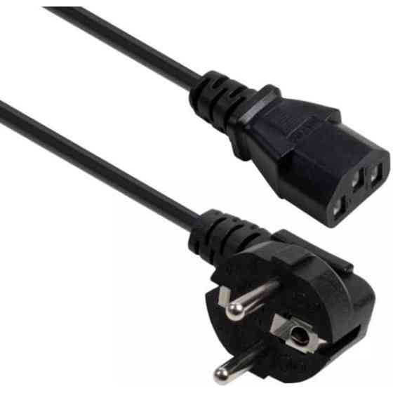 DM Кабель живлення для ПК Asta 250 В, 13 A, 15/ м, BS 1363/A - C13 Black Харків