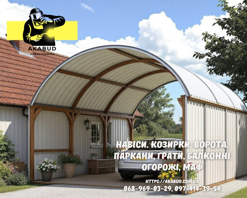 Паркани, ворота, навіси та металоконструкції під ключ. Європаркани, ЗБВ кільця Кривий Ріг - зображення 1