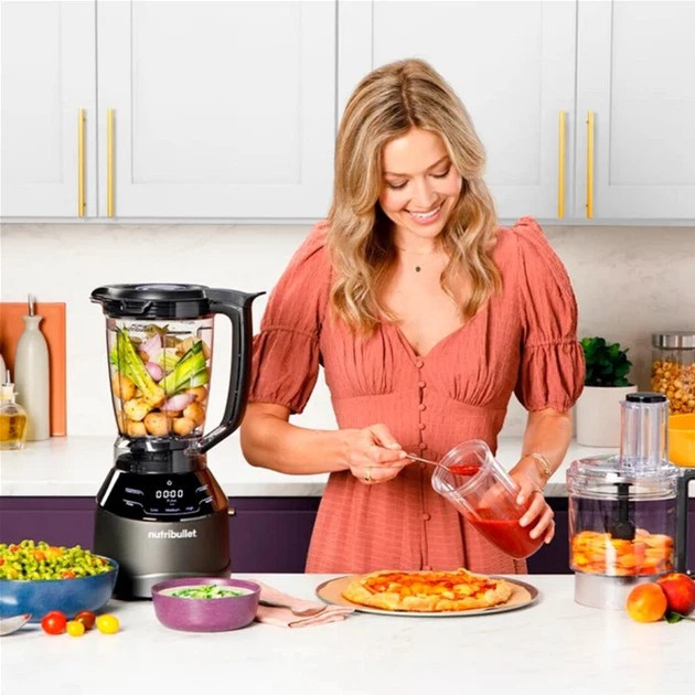 Блендер стационарный Nutribullet Triple Prep System NBF580B 1500 Вт черный Київ - зображення 7