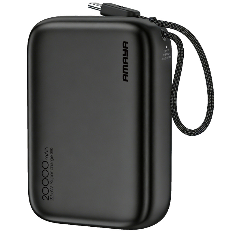 Портативное ЗУ Power Bank Amaya F235C PD22.5W with cable 20000 mAh Херсон - изображение 1