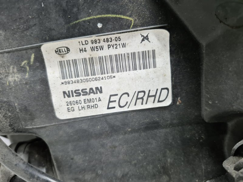 Фара левая галоген Nissan Tiida 2004-2014 26060EM01A (Арт. 51990) Киев - изображение 9