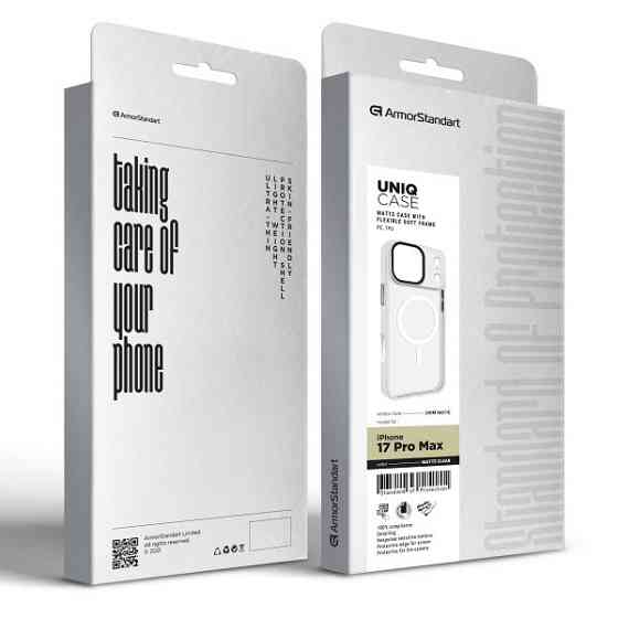 Чохол ArmorStandart Uniq MagCase для Apple iPhone 17 Pro Max Matte Clear (ARM86274) (Код товару:4373 Харків