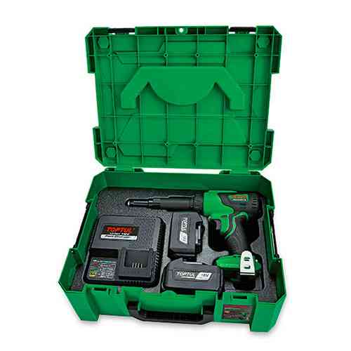 Электрозаклепочник 3.2, 4.0, 4.8, 6.4мм 9000N 0-1422об/мин  TOPTUL KPR-064ME Харьков