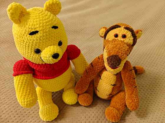 Тигр помаранчевий іграшка м'яка в'язана мультперсонаж ручна робота Handmade Нововолынск