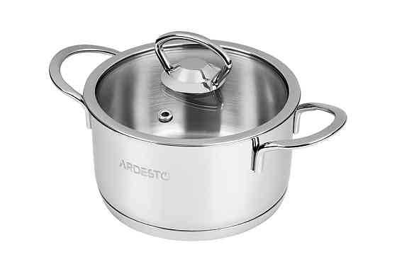 Каструля зі скляною кришкою Ardesto Luna AR-0612-S 1,2 л 14 см Київ