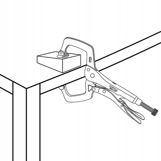 Клещи-струбцина зажимные с фиксатором TOPTUL 280мм (C - тип) DMAA1A11 Харків - зображення 8