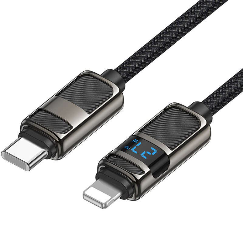 Дата кабель Hoco U137 Line with display Type-C to Lightning 27W (1.2m) Херсон - зображення 2
