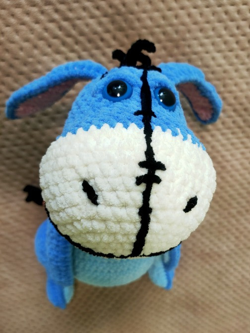 Іграшка Віслюк м'яка в'язана мультяшний персонаж ручна робота Нововолинськ - зображення 1