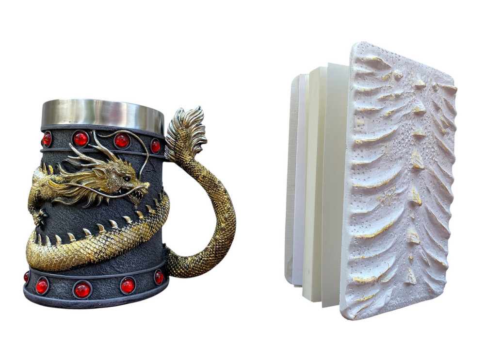 Подарочный набор Кружка 3D Танкард Gold Rose и Блокнот 3D «Око Ледяного Хранителя» Київ - зображення 2