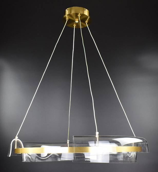 Люстра стельова LED SGA24-800 Латунь 30-150х80х80 см. Киев - изображение 1