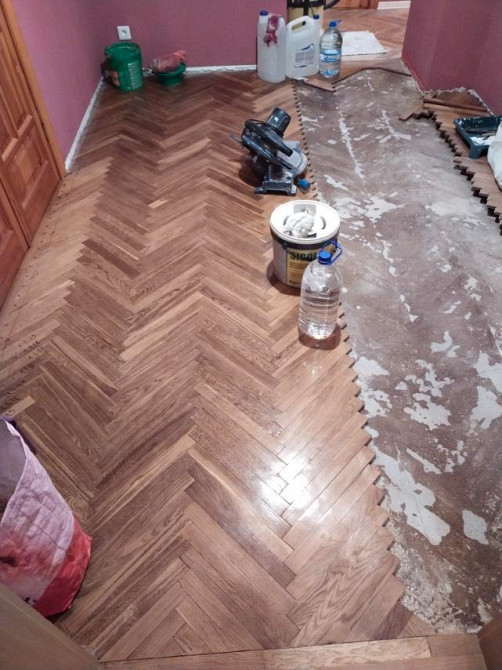 Профессиональная шлифовка циклевка паркета - доски без пыли Киев обл Київ - зображення 3