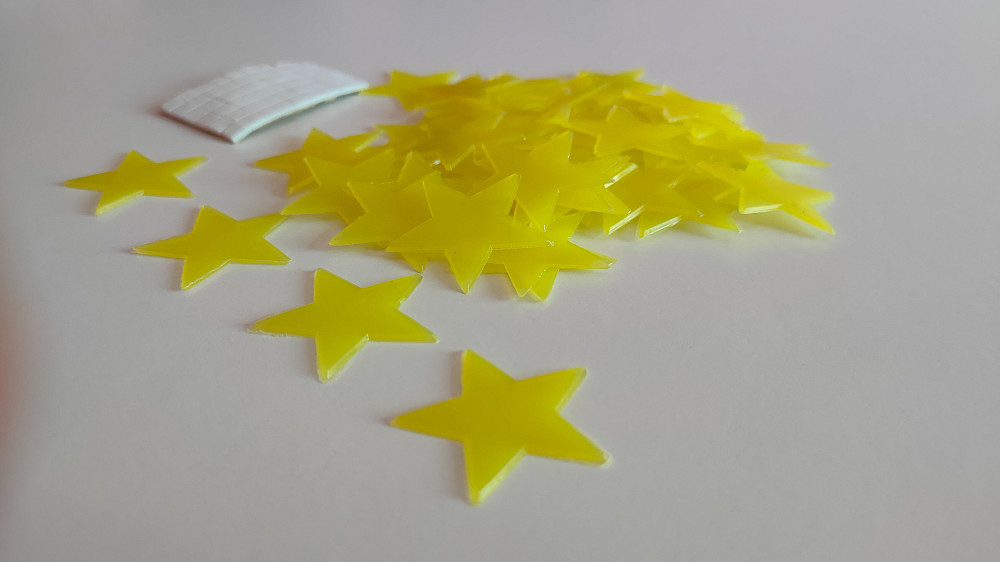 Звёзды желтые 50 шт для декора комнаты , детских Борисполь - изображение 6