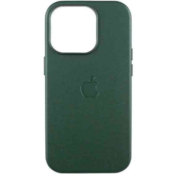 Кожаный чехол Leather Case (AAA) with MagSafe and Animation для Apple iPhone 15 Pro (6.1") Херсон