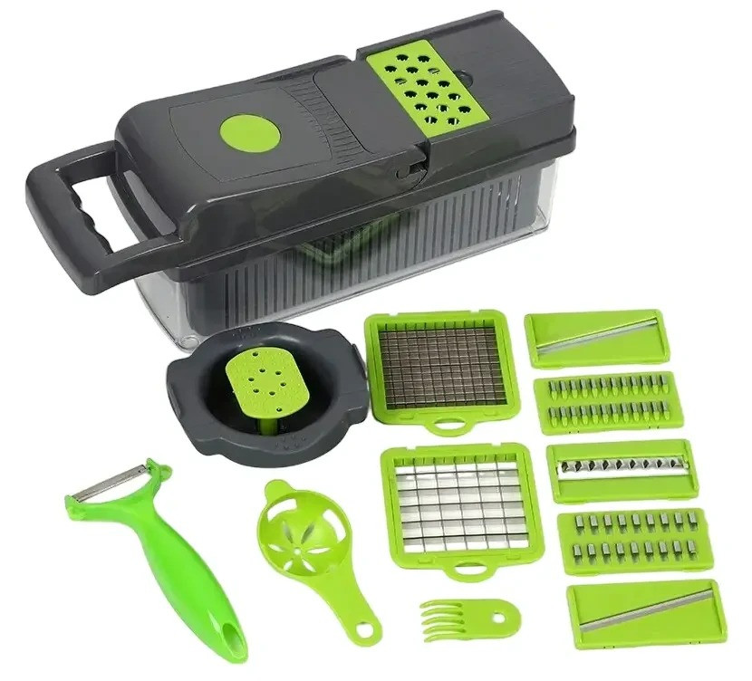 Багатофункціональна овочерізка зі змінними насадками 14в1 Одесса - изображение 1