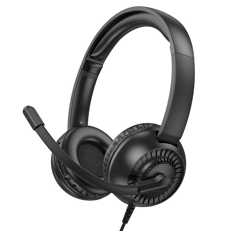 Накладные наушники Hoco W112 Pures (3.5mm/1.8m) Херсон - зображення 1