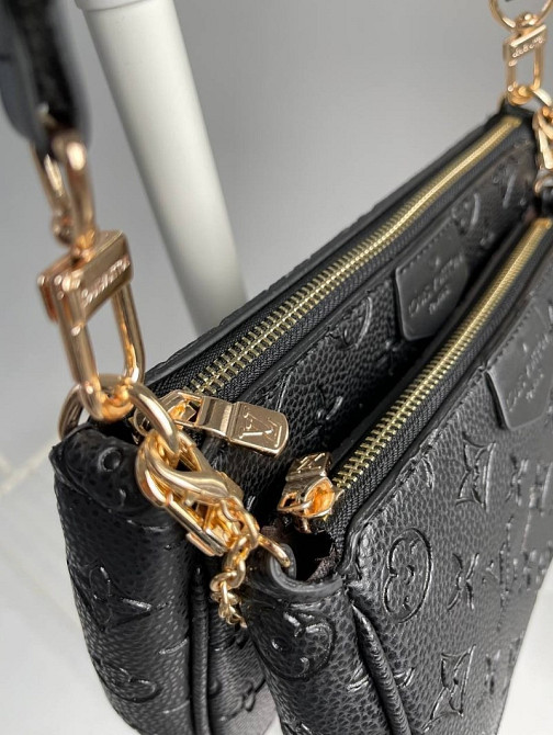 кросс-боди сумка женская Louis Vuitton, Multi Poc Black тройка MD00002 Луцк - изображение 3