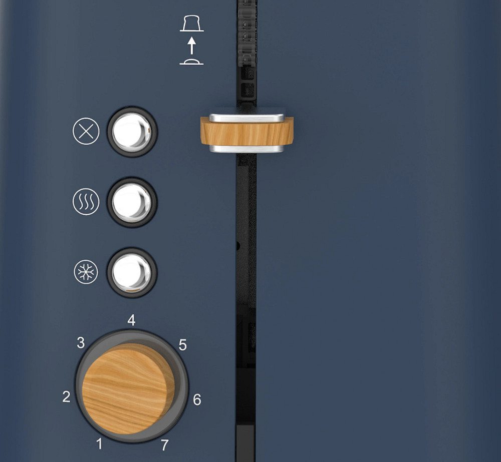 Тостер EСG ST 2768 Timber Petrol 780–925 Вт синий Київ - зображення 5