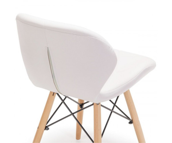 Стілець Стар м'який екошкіра біла Дніпро - зображення 3