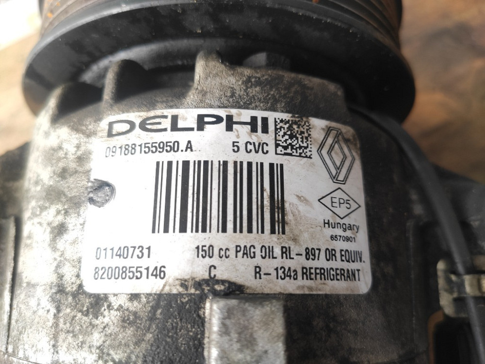 Компрессор кондиционера Renault Megane 2.0 dci 2005-2008 (8200855146) Ковель - изображение 3