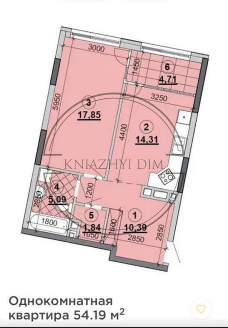 Велика 1к. квартира в ЖК Great, Дніпровська набережна № 21143298 Киев - изображение 7