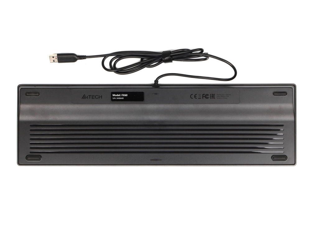 Клавиатура компьютерная проводная A4Tech FX60USB(Grey)Whitebacklit серая Київ - зображення 6