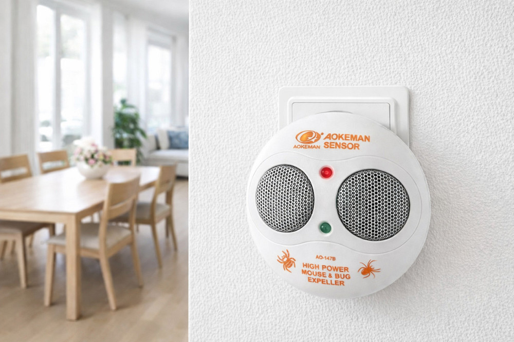 Відлякувач тарганів і гризунів 2 в 1: електромагнітний  і ультразвуковий AO-147B Одесса - изображение 3