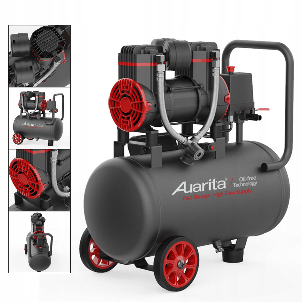 Бытовой воздушный компрессор безмасляный поршневий 18л 220В AUARITA 2-900F18-220 Харків - зображення 2