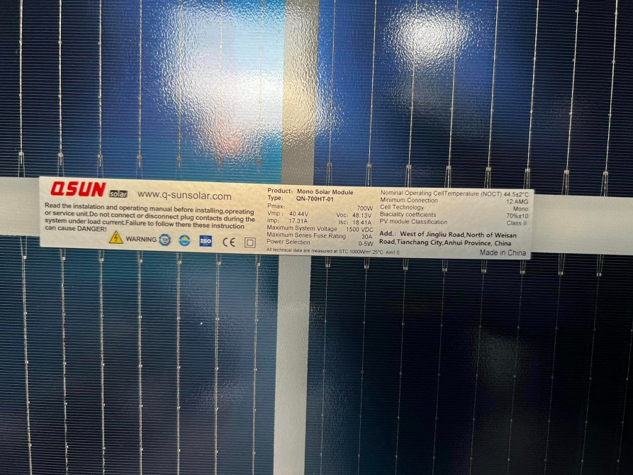 Максимальна потужність Сонячні панелі Q-Sun Solar 700W Львів - зображення 3
