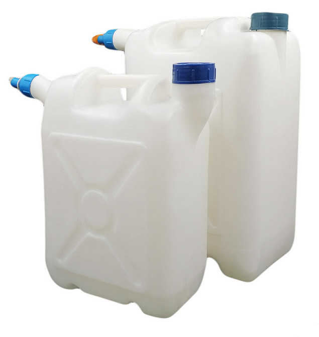 Канистра с носиком 10 литров, пластиковая Киев - изображение 6