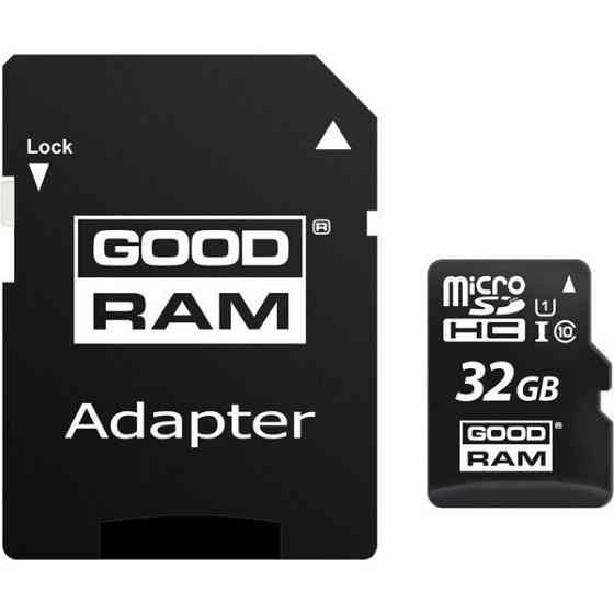 Карта пам'яті Goodram microSDХC 32GB UHS-I Сlass 10 + SD-adapter (M1AA-0320R12) Харків