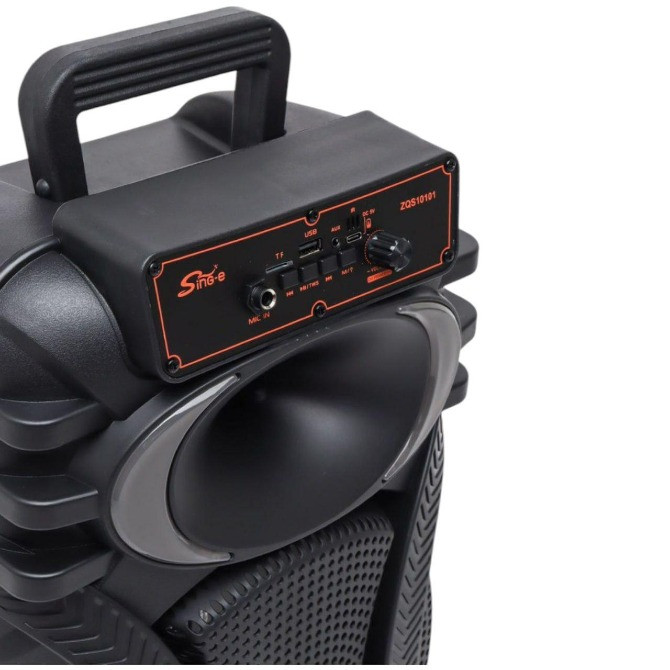 Портативна колонка ZQS10101 блютуз з 2 мікрофонами караоке (1 провідний та 1 бездротовий), 45см Одесса - изображение 3