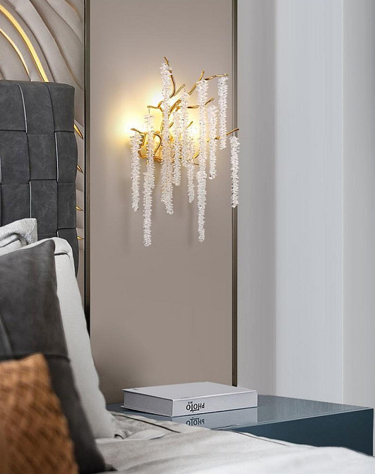 Бра настінна W101B/4-gd-cl-k Золото 50х36х18 см. Киев - изображение 1