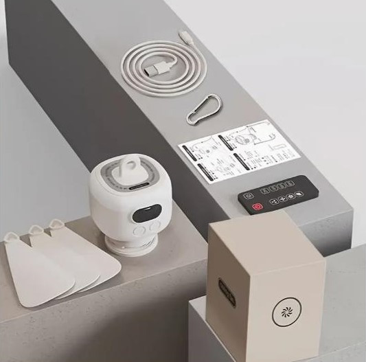 Портативний навісний акумуляторний вентилятор, з підсвічуванням та дистанційним керуванням Київ - зображення 6