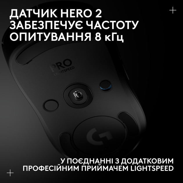 Мышь компьютерная безпроводная Logitech PRO 2 Lightspeed Black L910-007295 черная Киев - изображение 9