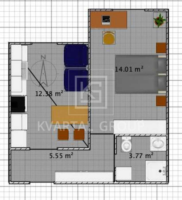 продажа 1-к квартира Киево-Святошинский, Ирпень, 42200 $ Ирпень - изображение 11
