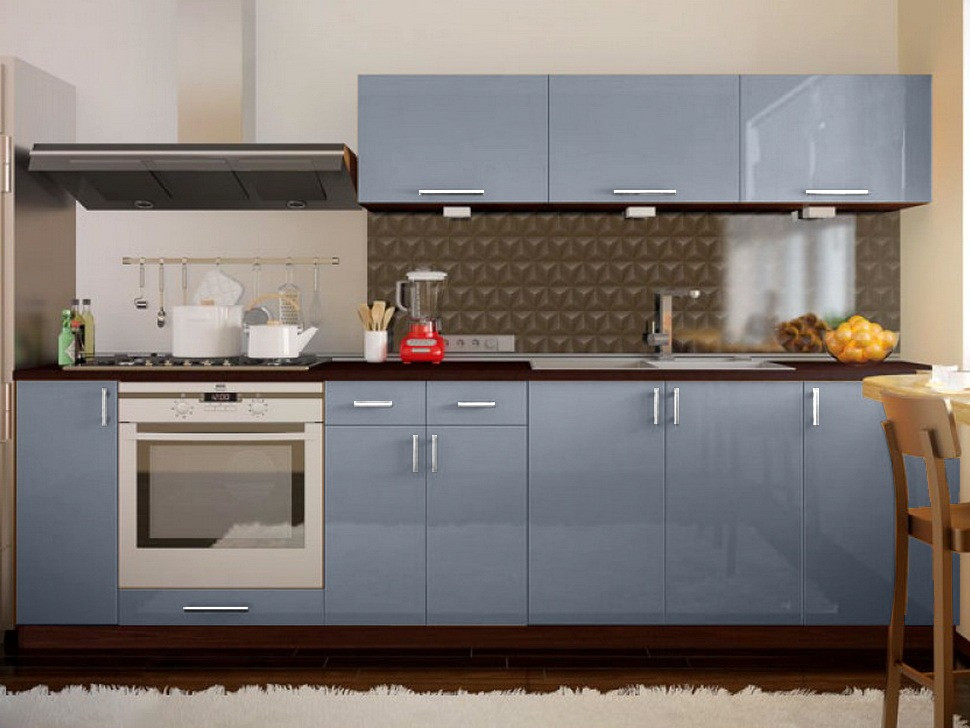 Пряма кухня ВІП-Майстер Марго фатін 2,7 метра ❀ VIP-Master Margo 2700 Киев - изображение 11