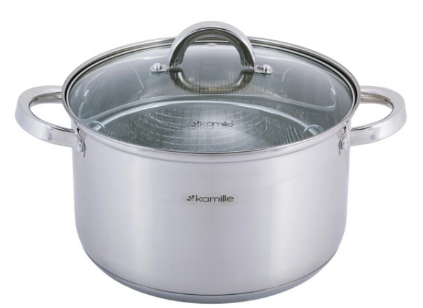 Каструля для фритюру Kamille KM-5625S 6.5 л 25 см Киев - изображение 1