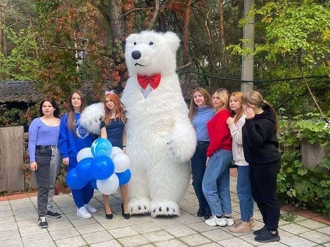 Белый мишка Луцк поздравление медведя аниматора заказ на праздник Луцк - изображение 4