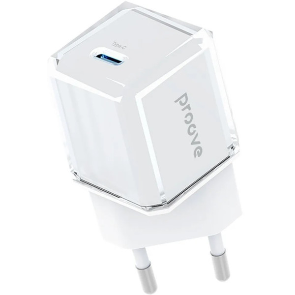Proove Мережевий зарядний пристрій Pure GaN 30W Type-C White (WCPU30012202) (Код товару:39352) Харків - зображення 1