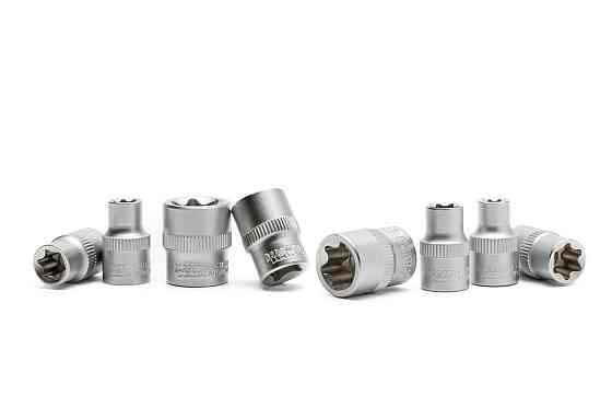 Набор головок торцевых E-TORX MASTERTOOL ⅜" E8-E20 CrV 8 шт 78-3808 Харків
