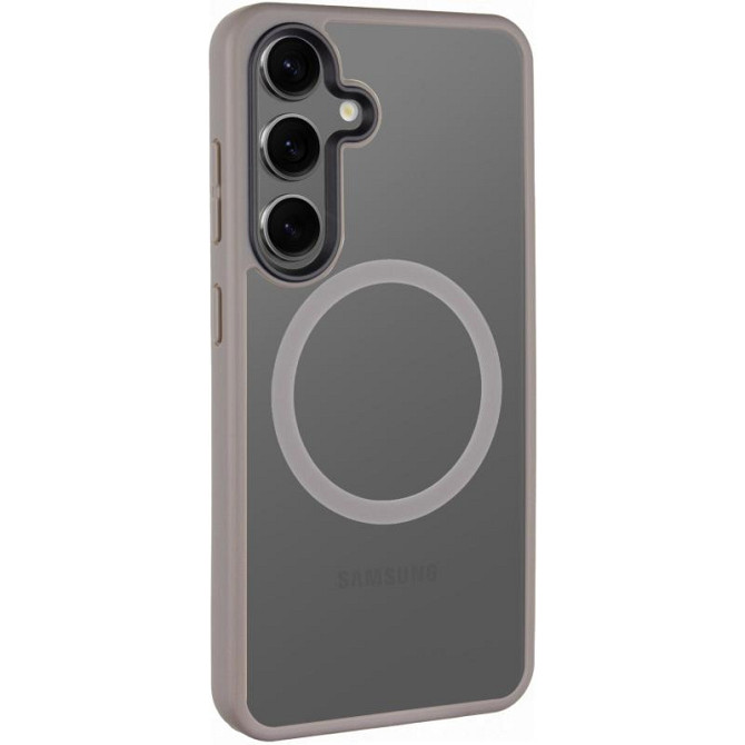 TPU+PC чехол Metal Buttons with MagSafe Colorful для Samsung Galaxy S25 Edge Херсон - зображення 1