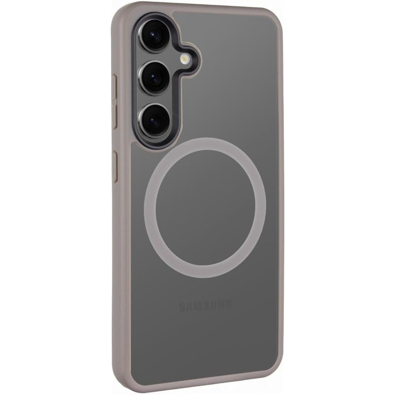 TPU+PC чехол Metal Buttons with MagSafe Colorful для Samsung Galaxy S25 Edge Херсон - изображение 1