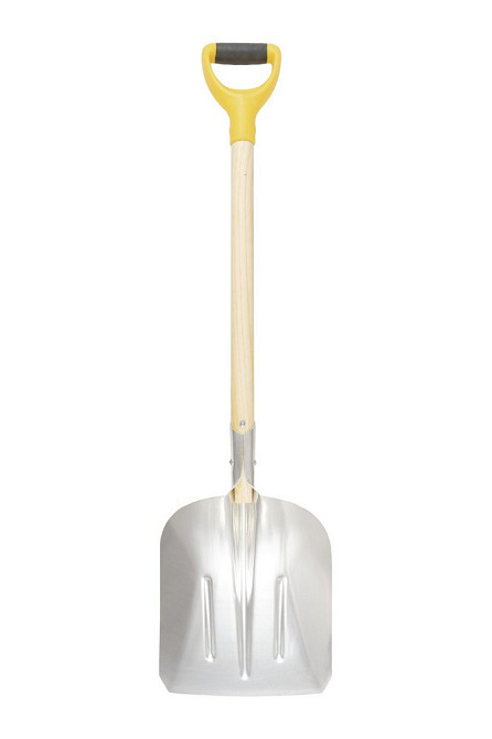 Лопата совковая MASTERTOOL 280х380х1100 мм снег/зерно из алюминия с деревянной ручкой и держаком 14- Харків - зображення 2