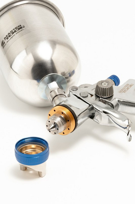 Краскопульт пневматический MASTERTOOL HVLP AERO ВАЛБ 600 мл Ø 1,4 мм круглый/плоский факел 170-260 л Харків - зображення 3