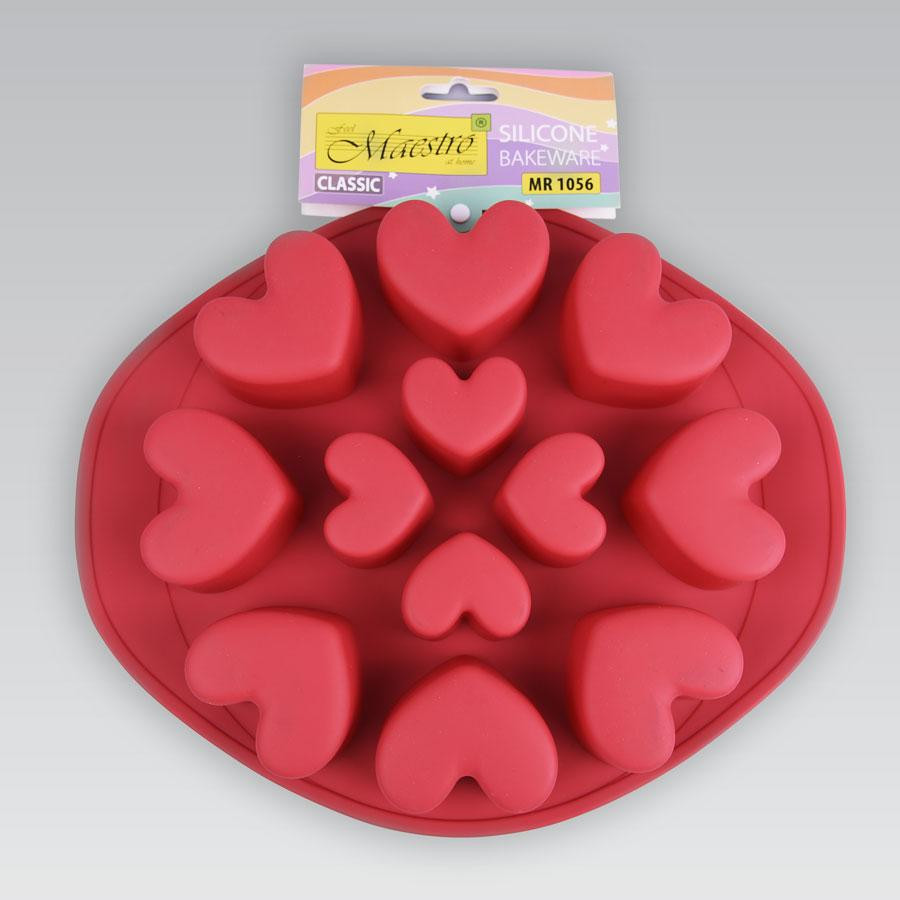 Форма для випічки кексів Maestro Серця MR-1056 28,5х23,5х3,5 см Київ - зображення 1